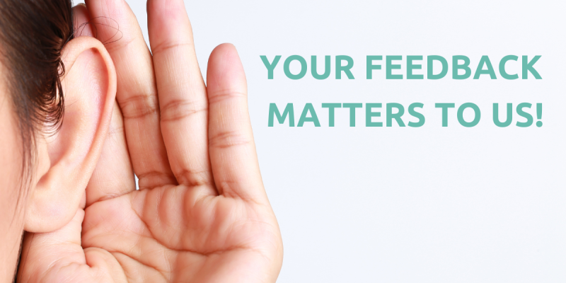 WE'D LOVE TO HEAR FROM YOU!